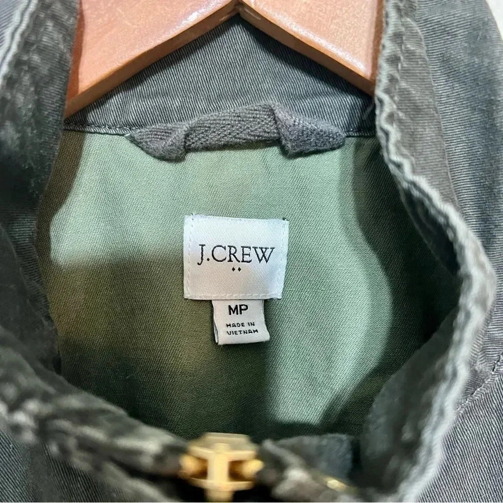 J. Crew Resin-Coated Twill Field Jacket Size MP - Picture 5 of 13